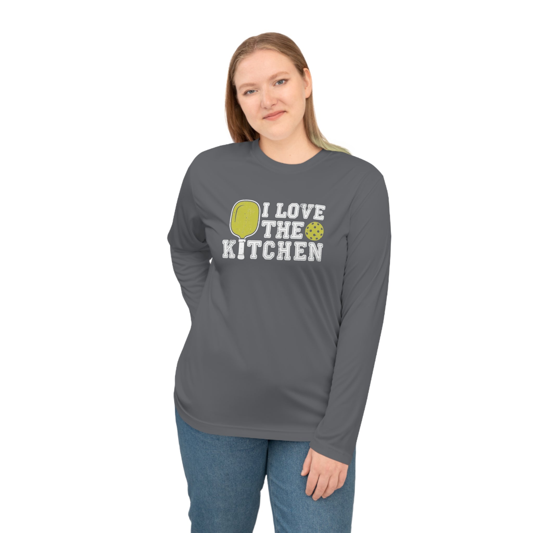 I Love the Kitchen Pickleball Long Sleeve Shirt - Dry Fit