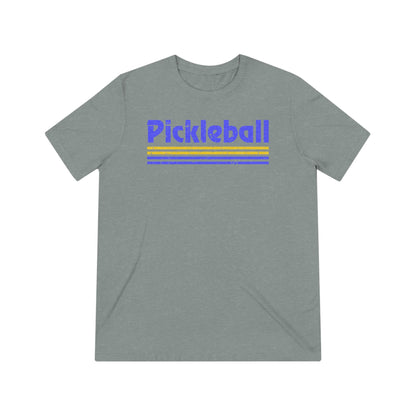 Retro Blue Pickleball Tee Shirt