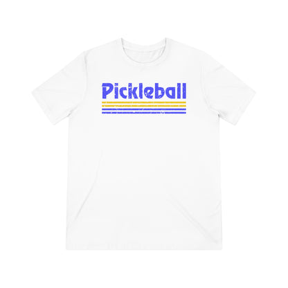 Retro Blue Pickleball Tee Shirt